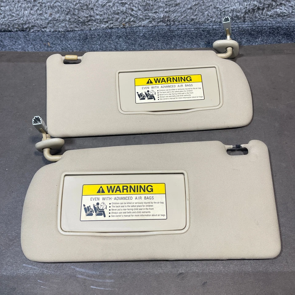 Juego de parasol para conductor y pasajero Acura TSX 2004-2008 beige diestro OEM Foto 2 de 4