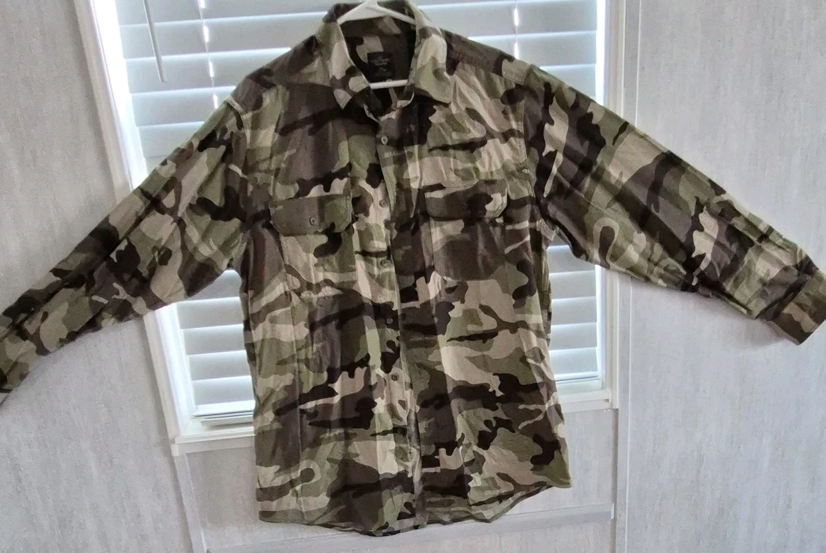 Faded Glory Camouflage Casual Button-Down Shirts for Men for sale