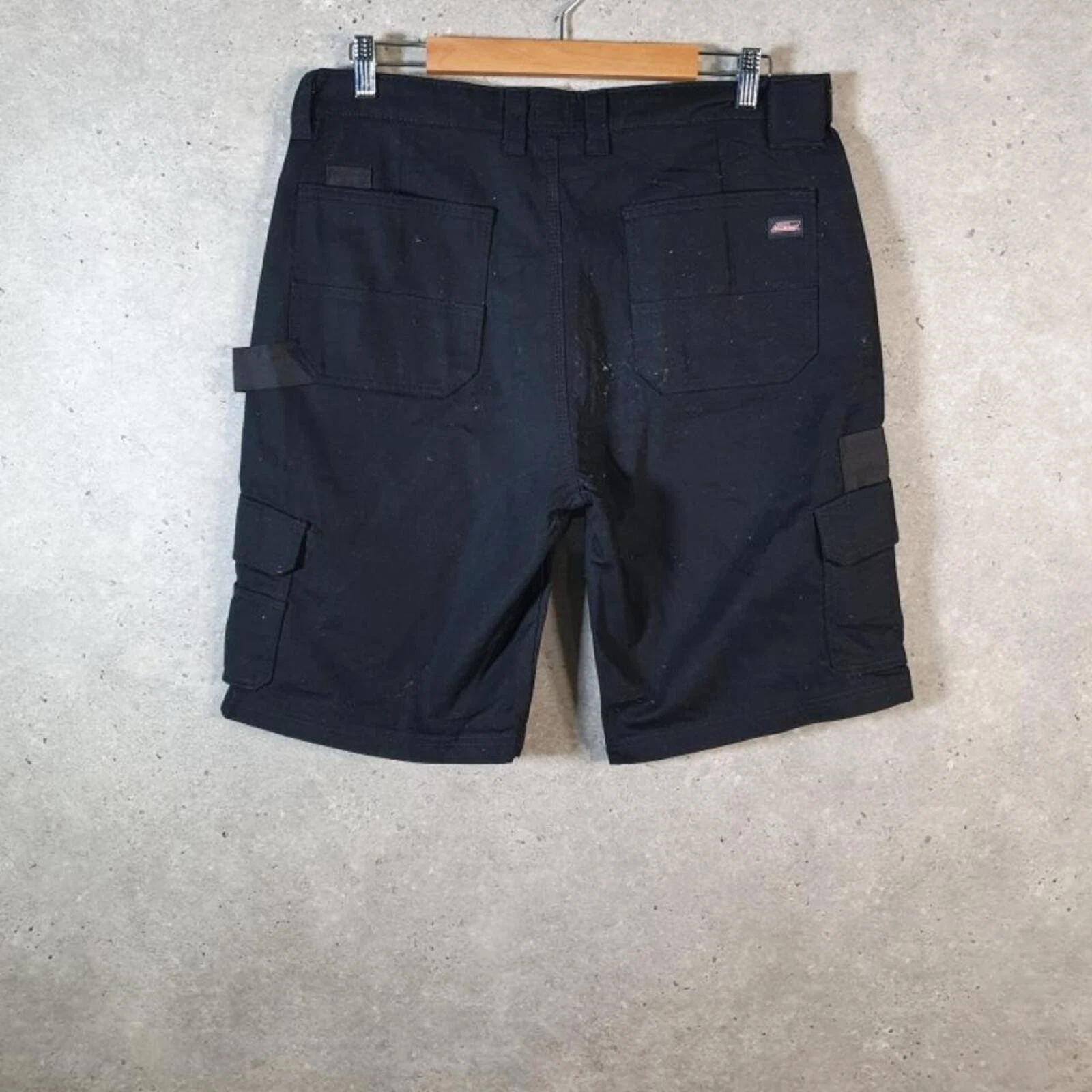 Dickies Shorts Men’s Baggy Carpenter Workwear Jorts W34 Black Relaxed Fit AB1918