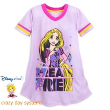 Disney Store Rapunzel Tangled Nightgown PJs Pajamas Nightshirt Purple Toddler 4T