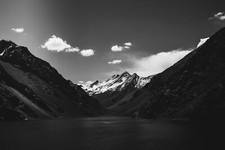 Landscape clouds monochrome Custom Gaming Mat Desk