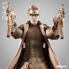 Neo, Matrix, 1/4-1/24, Sculpture, Figur, Unbemalt, 3D-Druck, Statue. Wicked