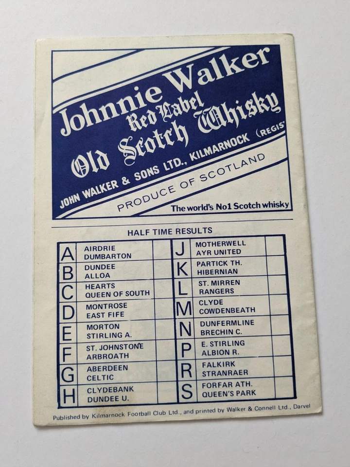 Kilmarnock v Hamilton Scottish Football Programme 1978 - Image 2 of 4