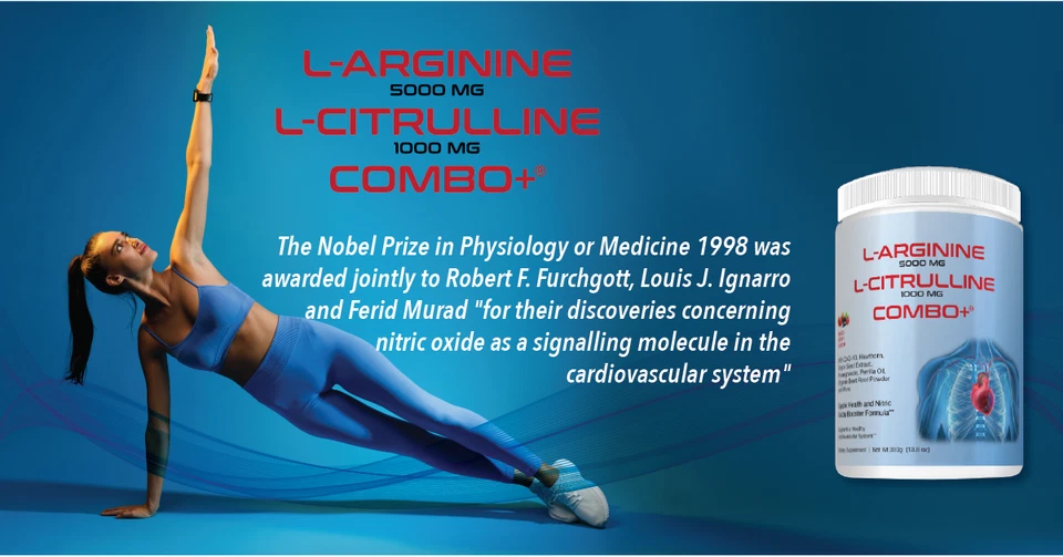 Combo+ L-Arginine 5000mg L-Citrulline 1000mg, Nitric Oxide, Heart, & Workout! - Image 3 of 4