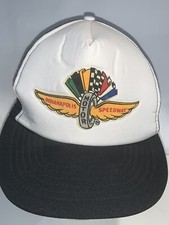 INDIANAPOLIS MOTOR SPEEDWAY TRUCKER HAT CAP TOP ELIMINATOR ADJUSTABLE VINTAGE