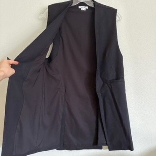 Helmut Lang Black Asymmetrical Long Vest Size P - Picture 3 of 14