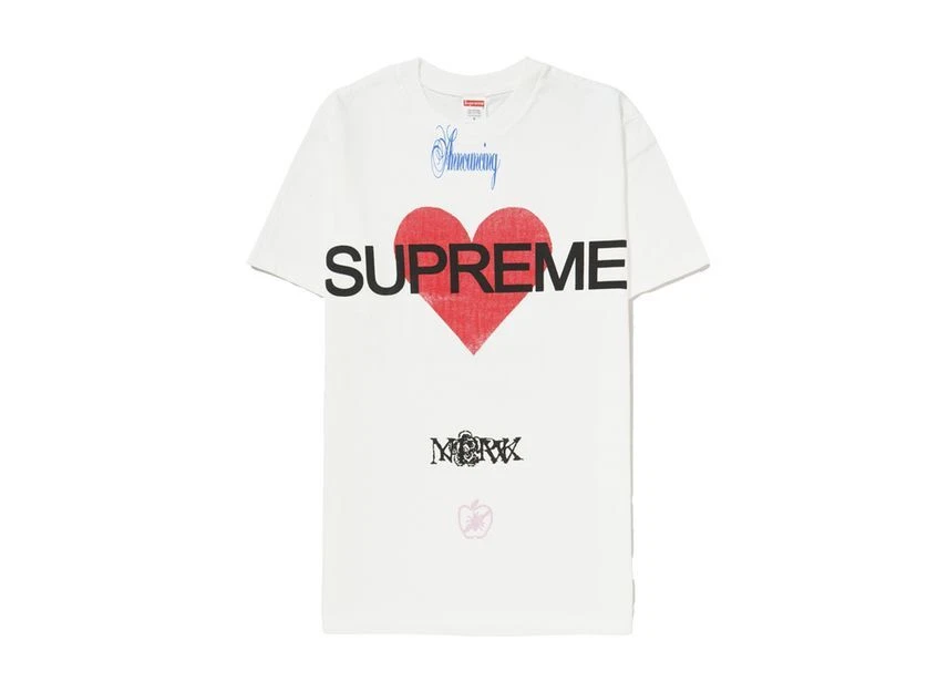 Tee shirt Annonceur Suprême Blanc