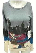 $150 Neve Vintage Limited Edition NWT Sz S,M,L,XL  Wool/Silk NYC Crew Top