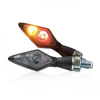 "Alu LED- Blinker RüCklichtkombi \"Spark\" Schwarz 48 X 20Mm GetöNt E-GeprüFt"