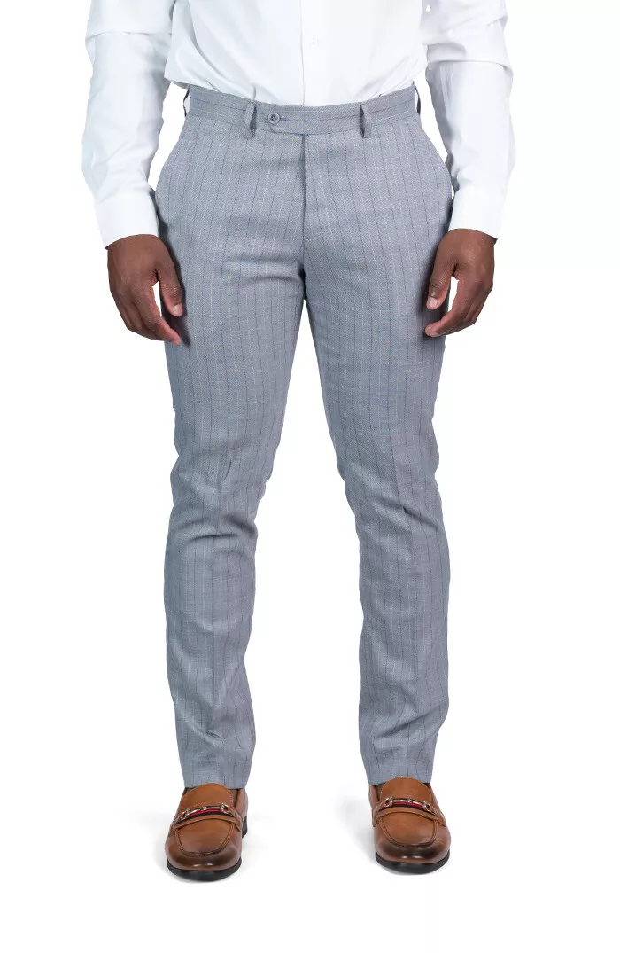 Archer Pants Pinstripe Black