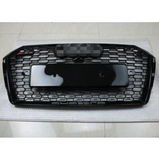 For 2017-2018 Audi A4/S4 B9 RS4 Style Honeycomb Mesh Hex Grille Black W/ Quattro