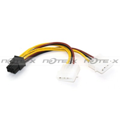 ADAPTIERKABEL MOLEX DOPPELT IDE Nach 6 PIN ATX PCI EXPRESS GRAFIKKARTE