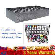 78-Holes Tattoo Ink Rack Wall Mounted Ink Bottle Display Holder Stand Organizer