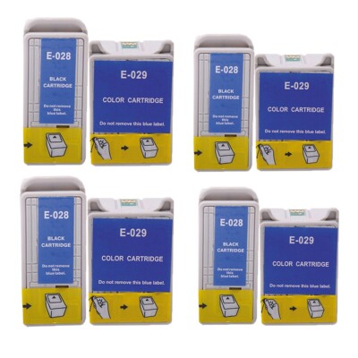 8 Tintenpatronen schwarz für Epson Stylus C50 C60 C61 CX3100