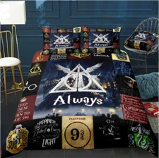 Harry Potter Symbol Full Bedding Duvet Covers Set (4pcs)