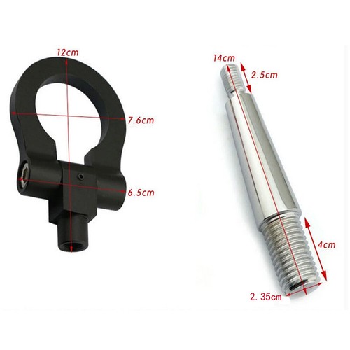 1x Car Front Bumper Screw Aluminum CNC T2 Towing Tow Hooks Race Accessory - Picture 12 of 12