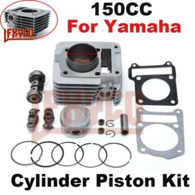 150CC 57mm Bore Motorcycle Cylinder Kit for Yamaha YBR125 TTR125 TTR125E Piston 
