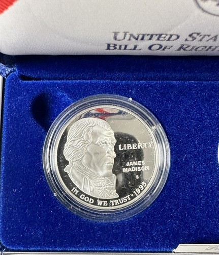 1993 Bill of Rights Commemorative 2pc Proof Set with Box - Picture 3 of 7