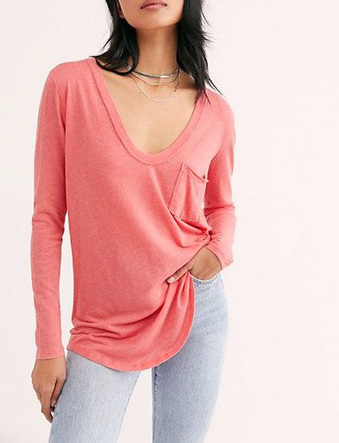 SUNSET BETTY LONG SLEEVE SLOUCHY TOP Sz 