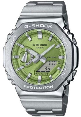 G-SHOCK GM-2100 グリーン デジタル腕時計 Casio G-Shock GA-2100 Based G-STEEL Analog-Digital Men's Watch GM