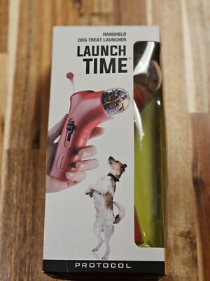 NIB Protocol Launch Time Handheld Dog Treat Launcher New In Box
