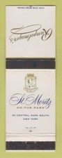 Matchbook Cover - Rumpelmayer's St Moritz Hotel New York City WEAR