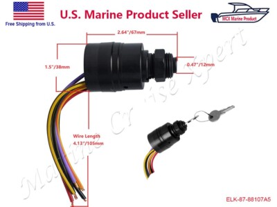 Boat Ignition Switch for Mercury 87-88107A5 - Push Hong Kong