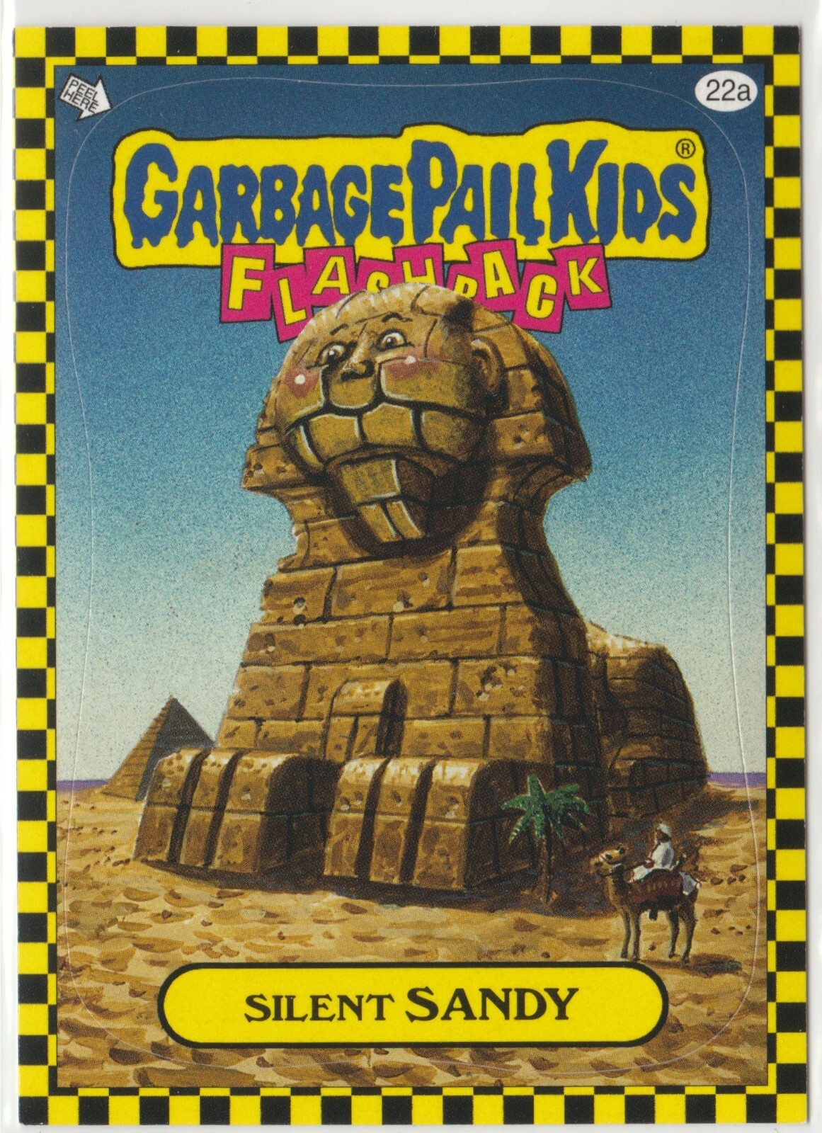 Silent Sandy 22a Garbage Pail Kids GPK 2010 Flashback Series 1 FB1 Trading Card