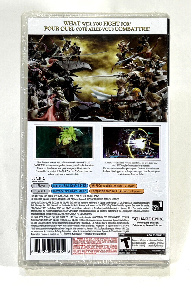 Dissidia Final Fantasy Sony PSP (Brand New Factory Sealed US