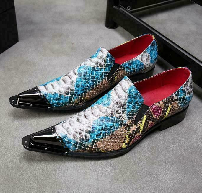 SAOLA Scarpe da uomo Oxford in pelle a punta con punta in metallo eleganti da lavoro matrimonio