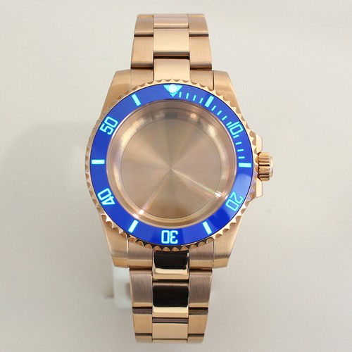 40mm Diver Watch Case strap 3C Luminescent Ceramic Ring For Seiko Nh35 2824 8215 - Picture 15 of 19