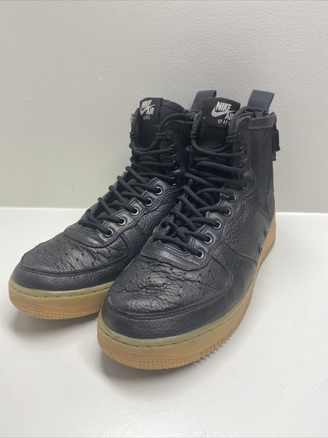 Size 9.5 - Nike Sf Air Force 1 Mid Black Gum 2017 - 917753-003 for sale  online | eBay
