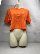 Vintage Ocean Pacific Crop Top 1985 Orange Womans Size M OP Beachwear KG