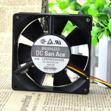Sanyo L09P0924H305 24v 0.12A 9225 9cm 3-Wire Dual Ball Cooling Fan