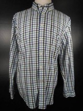 Beautiful Men's XL Tommy Hilfiger Multi-Color Plaid Long Sleeve Button Shirt GUC