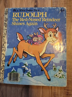 Vintage A Little Golden Book Rudolph the Red-Nosed Reindeer Shines ...