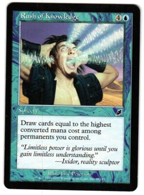 Magic_the_gathering Scourge Rush of Knowledge #49 2003,MTG,LP Common