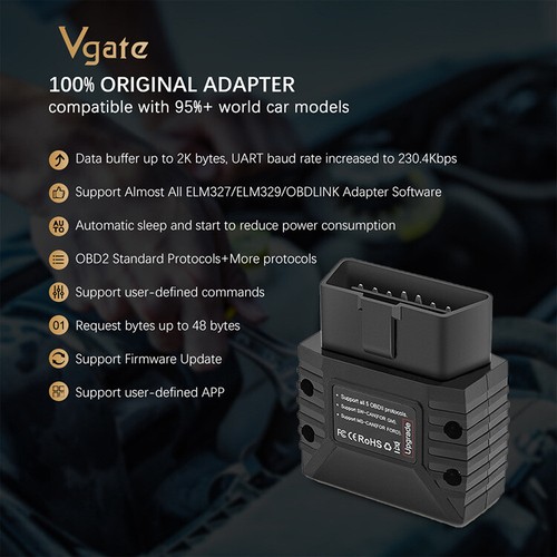 VLinker MC Bluetooth 3.0 For Android OBDII Vehicle Diagnostic Tool ELM327 V2.2 - Picture 7 of 15