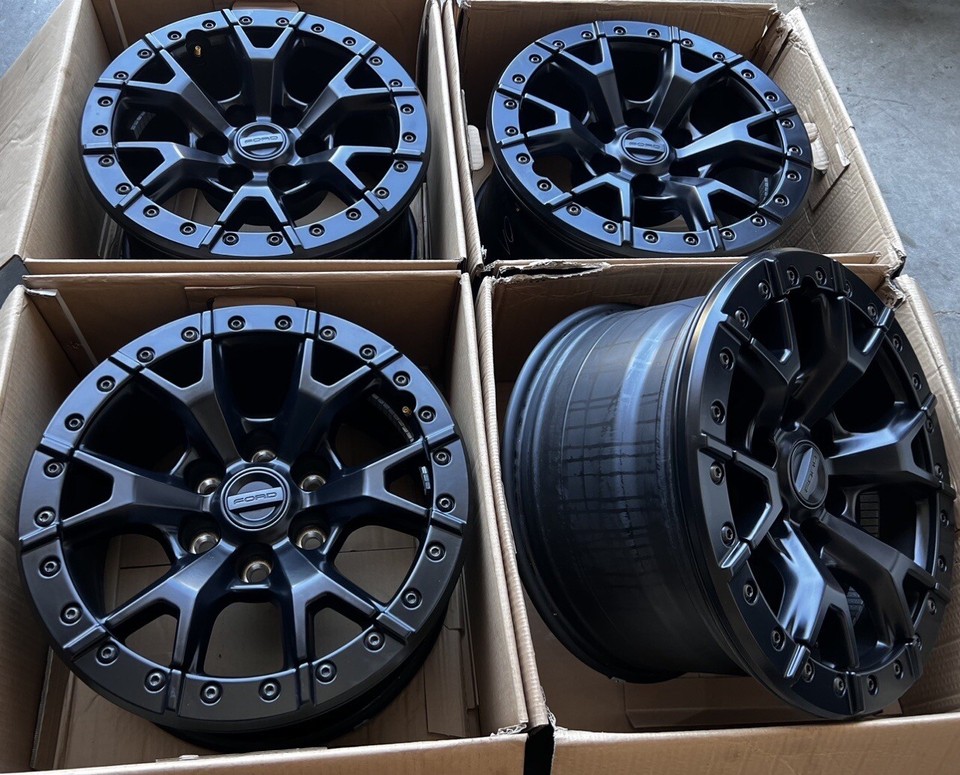 F150 Raptor R Beadlocks 2023 2024 Ford Raptor R F-150 F150 Black Beadlock Bead Lock Wheels Rims ...
