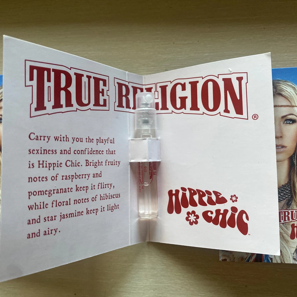 4 muestras de perfume Hippie Chic True Religion ☼ Nuevo 1,52 ml Foto 2 de 2