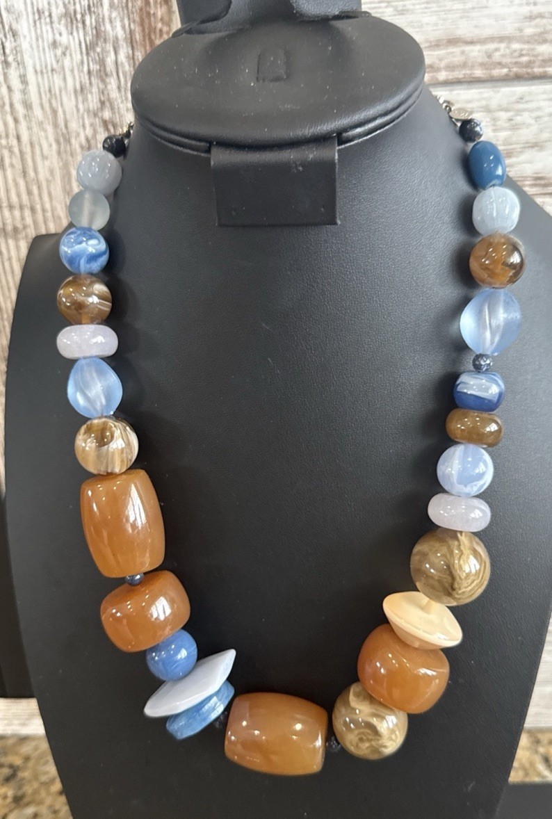 Chico's Chunky Statement Beaded Multicolor Neckla… - image 9