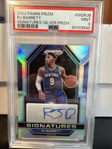 RJ Barrett Autograph 2022 Panini Prizm Signatures