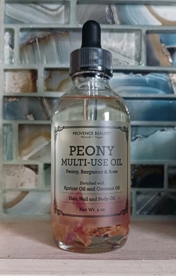 Provence Beauty Peony Multi-Use Oil for Face Body & Hair with Coconut Oil 