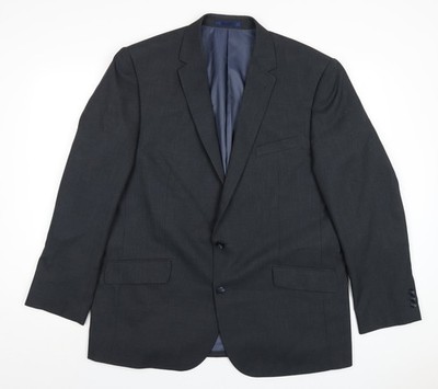 Taylor & Wright Herren Sakko Blazer Grau Polyester Größe 46 Regular