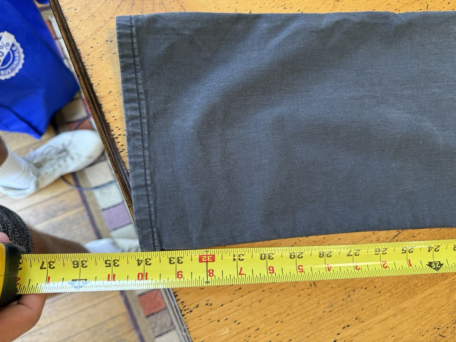 Flint and Tinder Pants Mens 36x34 Straight Fit Gray 5 Pocket Chino Twill Casual