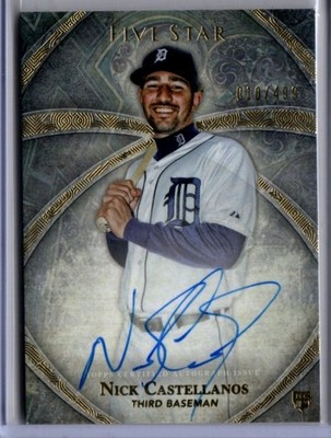 2014 Topps Five Star Baseball Nick Castellanos ROOKIE AUTO TIGERS 10/499