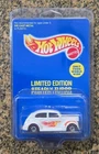 1993 Hot Wheels White Steadly Tudor 1940 Ford w/REAL RIDERS ~ 7000 Red Line