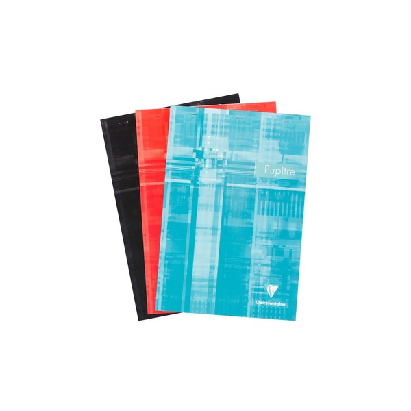 Clairefontaine 5X Notizblock Din A4 Pupitre 80 Blatt 90G Liniert Sortiert 6155C-image