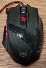 Zelotes T90 Gaming Mouse 9200 DPI, 8 Buttons Custom Weight LED lights USB Gaming