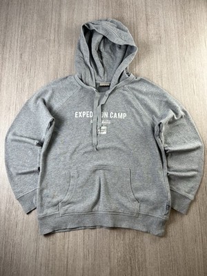 Napapijri Geographic Hoodie grau meliert Expedition Camp Herren Größe S Vintage 2018